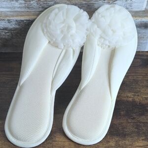 Madye's Vintage White Slippers